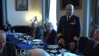 La Liga Marítima homenajeó al nuevo DGTM contraalmirante Humberto Ramírez.