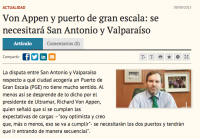 Von Appen y puerto de gran escala: se necesitará San Antonio y Valparaíso