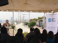 Puerto San Antonio y Municipalidad de Cartagena firmaron apoyan a escuela de Surf de San Sebastián y el Liceo Poeta Vicente Huidobro.