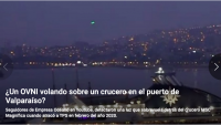Divulgan el vídeo de un OVNI grabado en noviembre de 2014 por un helicóptero Airbus Cougar AS-532 durante un sobrevuelo costero entre Viña del Mar y San Antonio.
