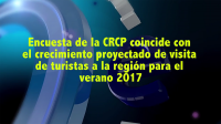 Encuesta de la CRCP coincide con el crecimiento proyectado de visita de turistas a la región para el verano 2017