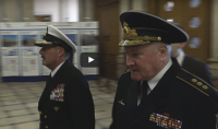 El comandante en jefe de la Armada se reunió con el jefe de la marina rusa, almirante Vladímir Koroliov, en la primera visita de la historia de una delegación naval chilena a la Federación de Rusia.