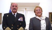 Almirante Larrañaga agradece a Dios haber sido Comandante en Jefe de la Armada.