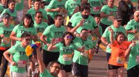 Niños, abuelitos, familias enteras, minusváidos y deportistas totalizaron más de 3 mil runners que corrieron bajo las gigantescas grúas del puerto en la Undécima Media Maratón TPS .