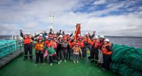 Ganadores de "Magallanes Pinta Su Mar" 2017, disfrutaron de un paseo por la Bahía en Buque de Globalpesca