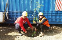 Trabajadores de ATI celebraron el día mundial del medio ambiente con plantación de árboles.