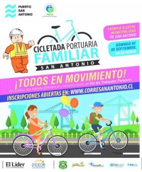 Puerto San Antonio anuncia Cicletada Familiar con motivo del Día del Trabajador Portuario