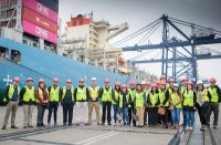 Delegación de Asoex visitó Puerto San Antonio y terminal STI para conocer logística portuaria en el proceso de exportación frutícola
