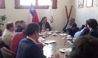 Nuevo presidente de Cámara Aduanera Felipe Serrano, recibe a dirigentes del transporte y miembros de la Coordinadora de Defensa de Ciudades Puerto