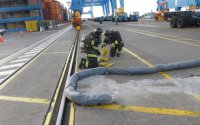 TPS, Bomberos y Autoridad Marítima realizaron ejercicio de emergencia en Valparaíso