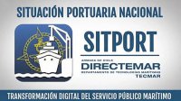 Vicealmirante Ignacio Mardones explica la aplicación para celulares SITPORT que permite conocer en línea la situación de los puertos.
