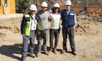Entregan elementos de seguridad en construcción de Escuela Sustentable Lo Zárate