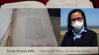 El Museo del Libro del Mar de San Antonio es presentado por su curadora Norma Alcamán