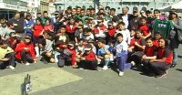Escuelas de Fútbol TPS llenaron Plaza Sotomayor.