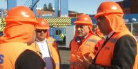 Dirigentes elogiaron instalaciones de alto estándar que TPS ofrece a trabajadores.