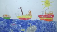 La Liga Marítima premió a ganadores del concurso de pintura inantil