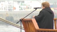 Presidenta Michelle Bachelet amadrina buque científico Cabo de Hornos y destaca su labor.