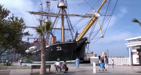 Réplica de la corbeta Esmeralda de Iquique rompe récord de visitantes.
