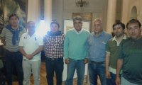 Dirigentes de Ventanas visitan a la Confederación de Trabajadores Portuarios de Chile.