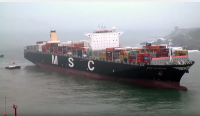 MSC Flavia el buque portacontenedores más grande que ha llegado al país recaló en San Antonio Terminal Internacional STI