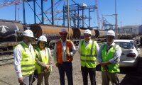 Puerto San Antonio recibe visita de Ferrocarril Arica-La Paz con el fin de conocer la operación ferroviaria del puerto
