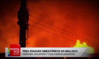 Impactante video que muestra la cruda ola de violencia y destrucción en La Araucanía.