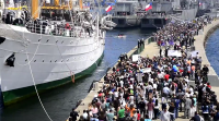 Reviva los emocionantes momentos de la recalada de la Esmeralda de regreso de su último crucero de instrucción en reportaje de la periodista Grecia Valdés