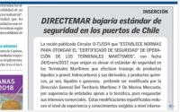 Armadores discrepan de sindicato de capitanes y respaldan a Directemar por nuevas normas de seguridad en terminales gaseros.