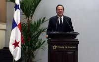 El Presidente de Panamá, Juan Carlos Varela, elogío a la Marina Mercante Chilena.