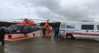 Se efectuó evaluación médica de farero perteneciente al Austral Faro de Diego Ramírez, con apoyo de Helicóptero Naval
