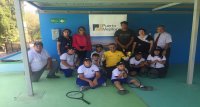 Horacio de la Peña lideró clínicas de tenis en Mejillones