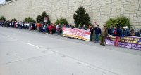 En masiva marcha de trabajadores pesqueros entregaron carta para el Presidente Piñera