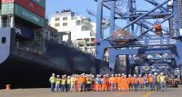 San Antonio Terminal Internacional atiende nuevo servicio WSA de Cosco