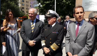 Comandante en Jefe de la Armada, almirante Julio Leiva destacó la figura historica de Cochrane cuyo monumento fue inaugurado en Santiago.