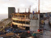 Nuevo edificio corporativo de Puerto San Antonio presenta cerca del 40% de avances en pleno desarrollo de obra gruesa.