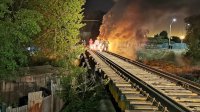 Atentado incendiario afectó a red ferroviaria del Puerto de San Antonio