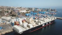 Primera nave de MSC con tecnología que reduce emisiones recibió Terminal Pacífico Sur Valparaíso