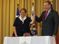 Cámara Aduanera y Federación Mipyme firman convenio de ayuda mutua.