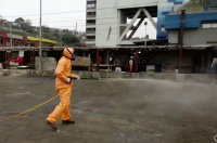 Puerto San Antonio realiza sanitización en muelle y explanada de caleta Pacheco Altamirano