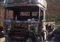 Indignación entre transportistas porque siguen quemando camiones.