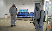 Puerto San Antonio realizó nueva sanitización en dependencias del Hospital Claudio Vicuña