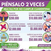 Autoridades advierten sobre las onerosas multas que deben pagar quienes no cumplan las medidas para prevenir el COVID-19