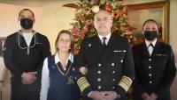 El comandante en jefe de la Armada, almirante Juan Andrés de la Maza, agradeció a los hombre y mujeres de la Marina por los logros alcanzados en 2021.