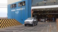 Ian Taylor Ecuador agencia la mayor descarga de vehículos en lo que va del año en puerto de Manta