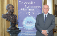 El almirante (r) Rodolfo Codina Díaz fue reelecto como presidente de la Corporación Patrimonio Marítimo de Chile.