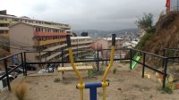 Continúan las mejoras en la Plaza Márquez en área patrimonial de Valparaíso.