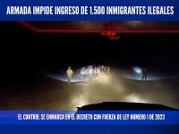 Armada evita ingreso al país de 1.500 inmigrantes ilegales en el norte