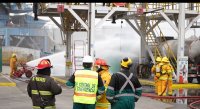 Vea cómo fue el simulacro de incendio en QC Policarpo y Panul de San Antonio.