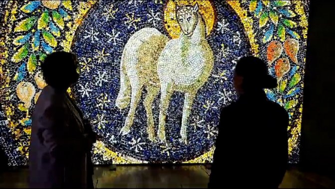 Inician en el Museo Artequín de Santiago una espectacular muestra sobre mosaicos de Italia, que recorrerá América.