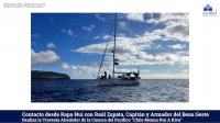 Velero chileno Beau Geste que da vuelta al Pacífico llegó a Rapa Nui y prepara zarpe a Pitcairn el país menos poblado del mundo.